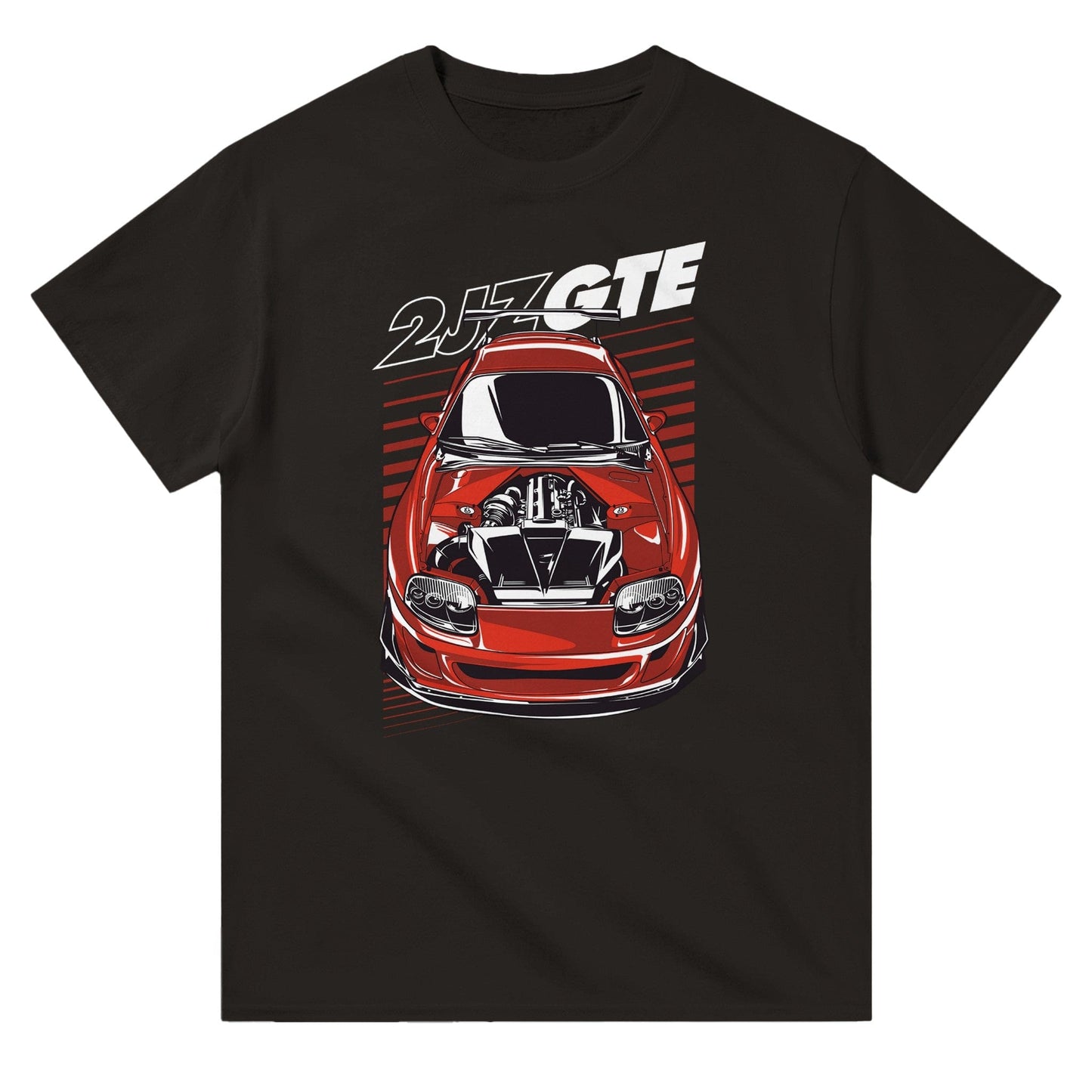 2JZ GTE Supra T-shirt Graphic Tee Black / S BC Australia