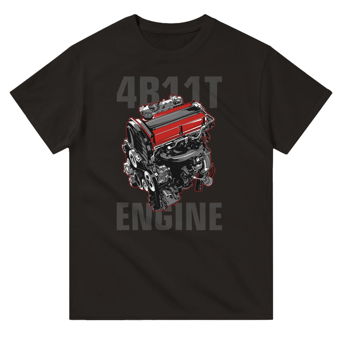 4B11T Engine T-shirt Australia Online Color Black / S