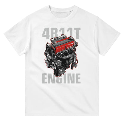 4B11T Engine T-shirt Australia Online Color White / S