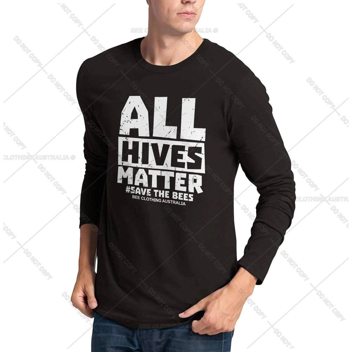 All Hives Matter Longsleeve T-Shirt Australia Online Color Black / S