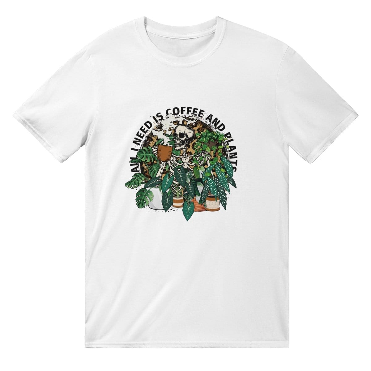 All I Need Is Coffee And Plants T-SHIRT Australia Online Color White / S