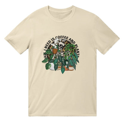 All I Need Is Coffee And Plants T-SHIRT Australia Online Color Natural / S