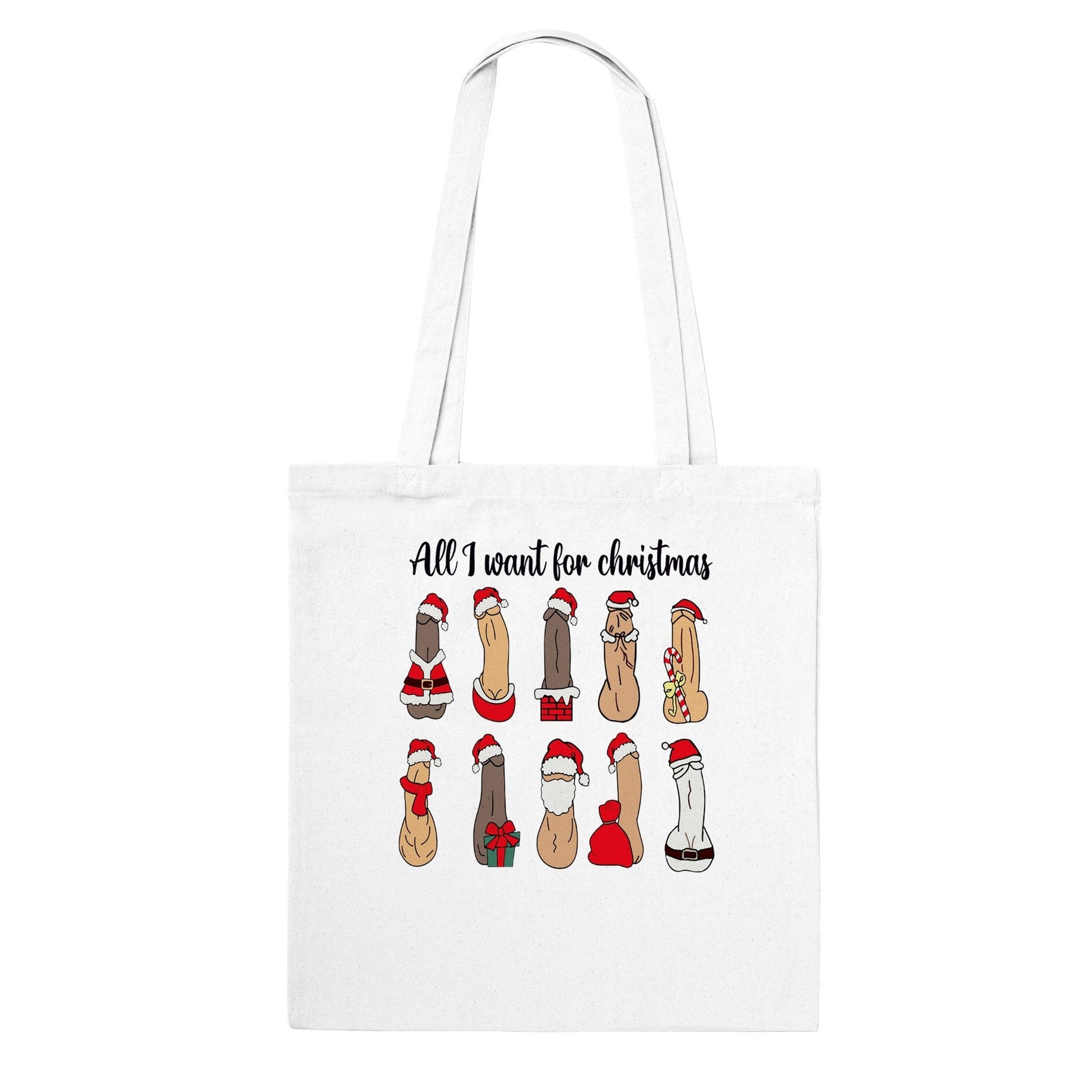 All I Want For Christmas Tote Bag Australia Online Color White