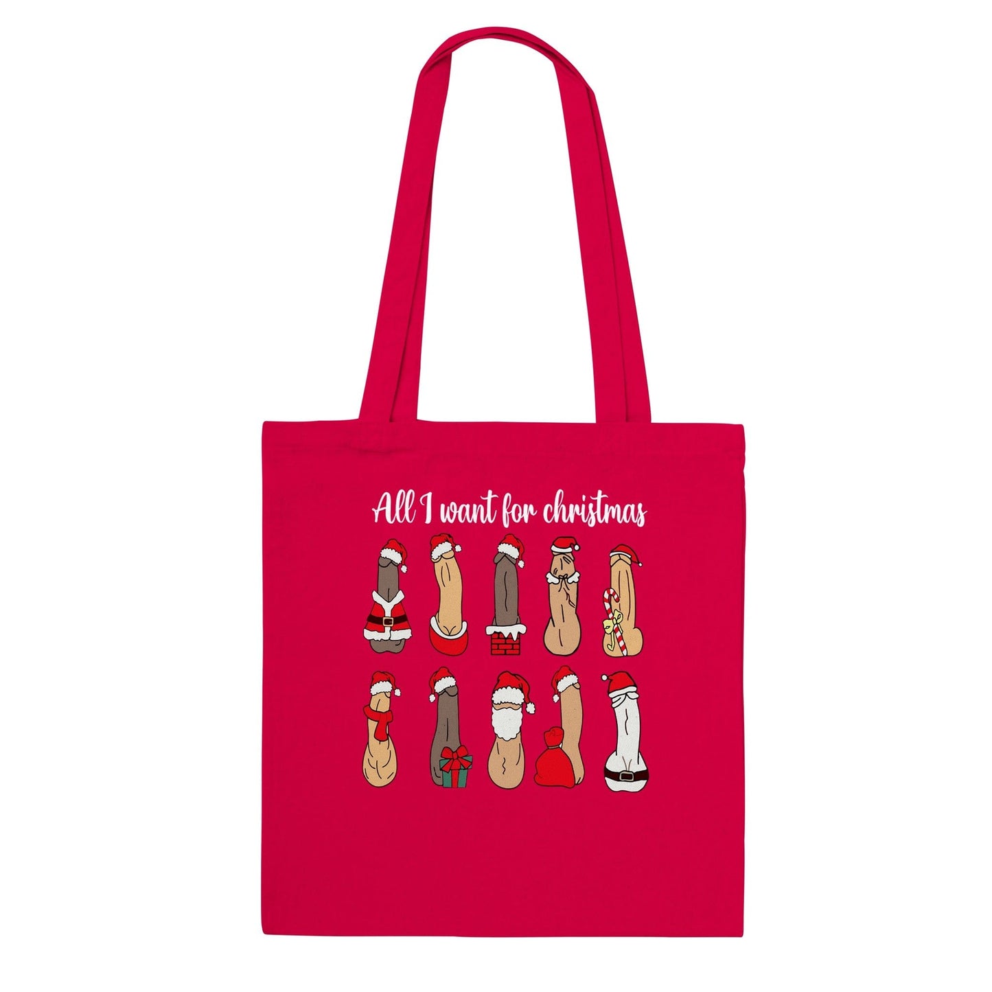 All I Want For Christmas Tote Bag Australia Online Color Red