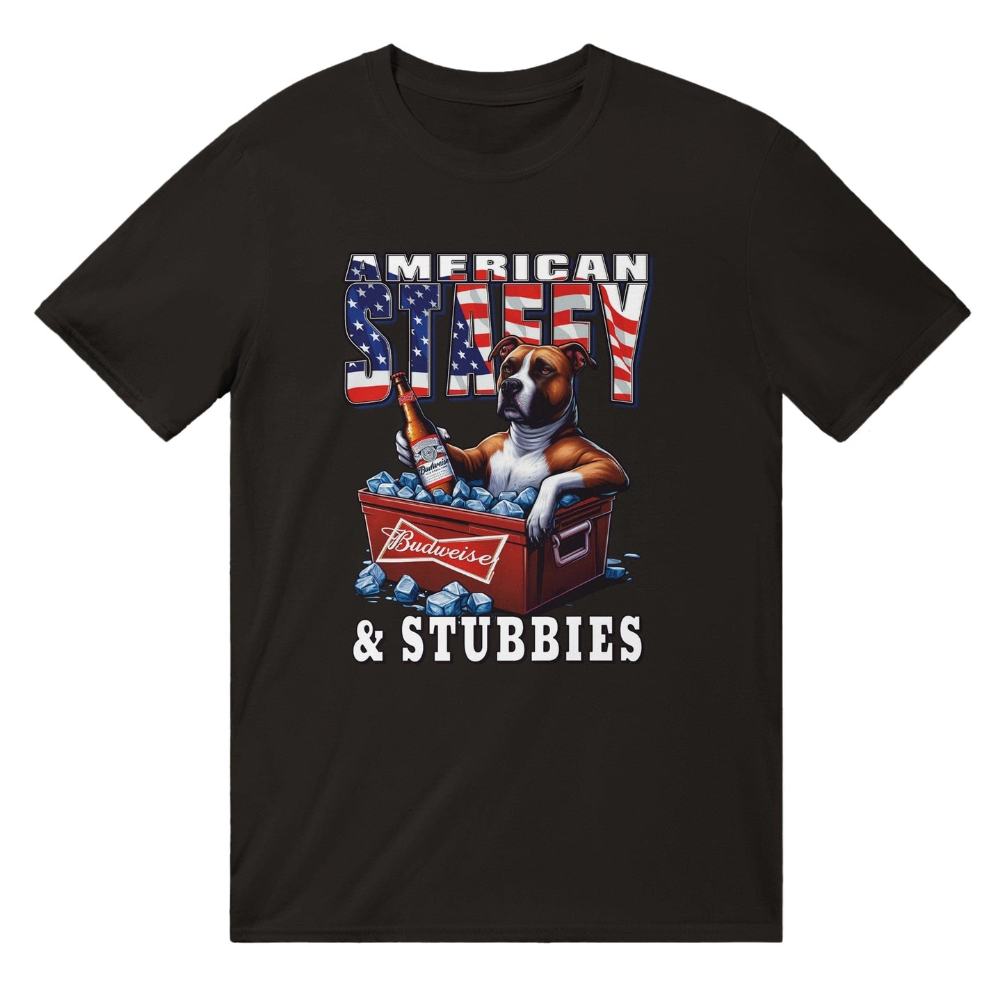 Am-Staffs And Stubbies T-Shirt Australia Online Color Black / S