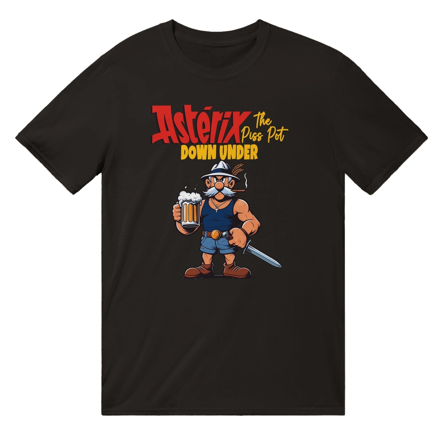 Asterix Down Under T-shirt Australia Online Color Black / S