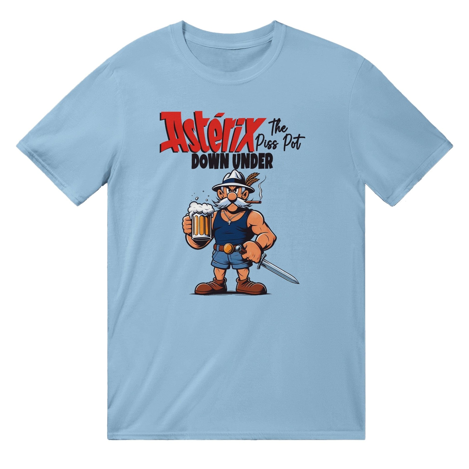 Asterix Down Under T-shirt Australia Online Color Light Blue / S
