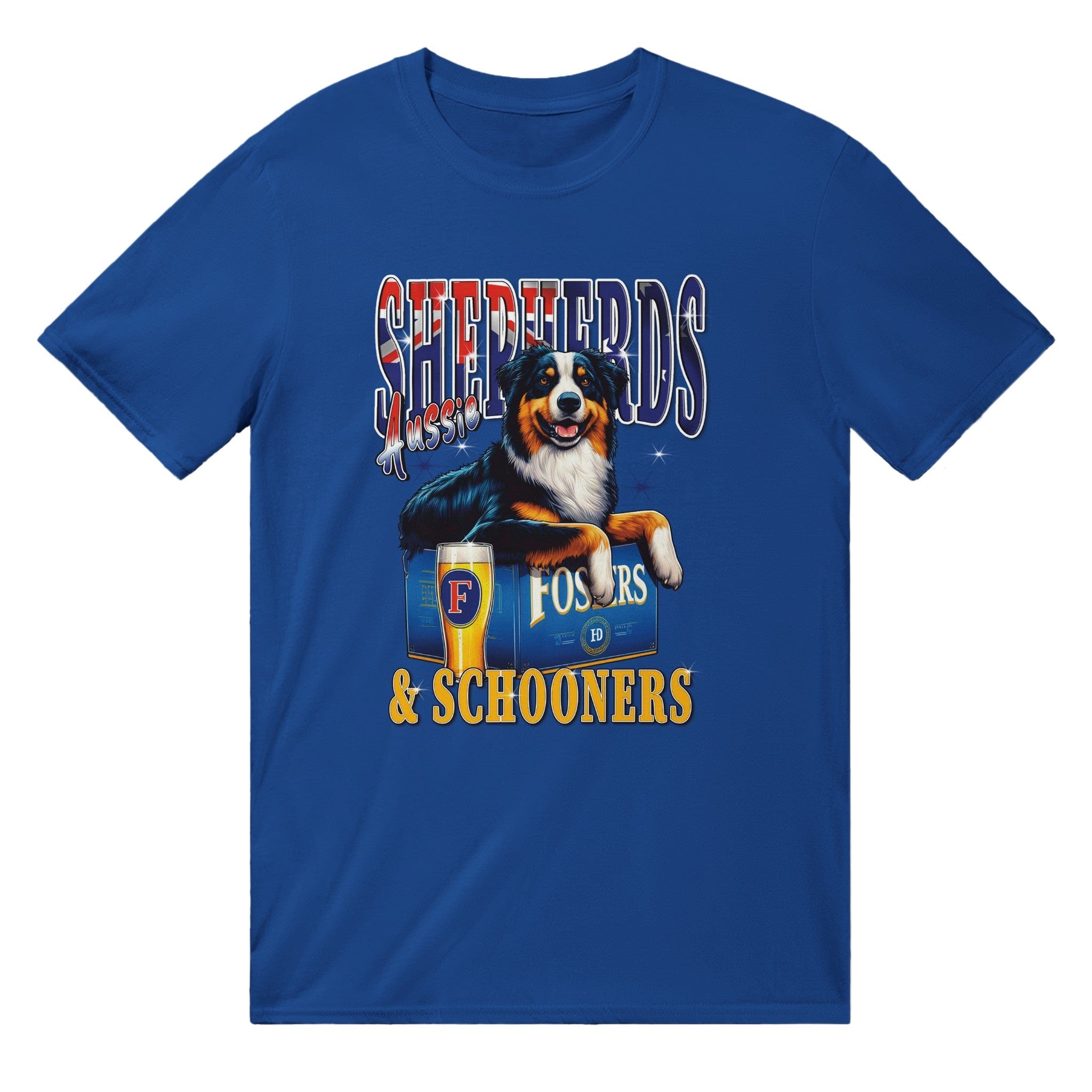 Aussie Shepherds And Schooners T-Shirt | Pub Dogs Shirt