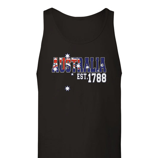 Australia Est. 1788 Tank Top Australia Online Color XS / Black