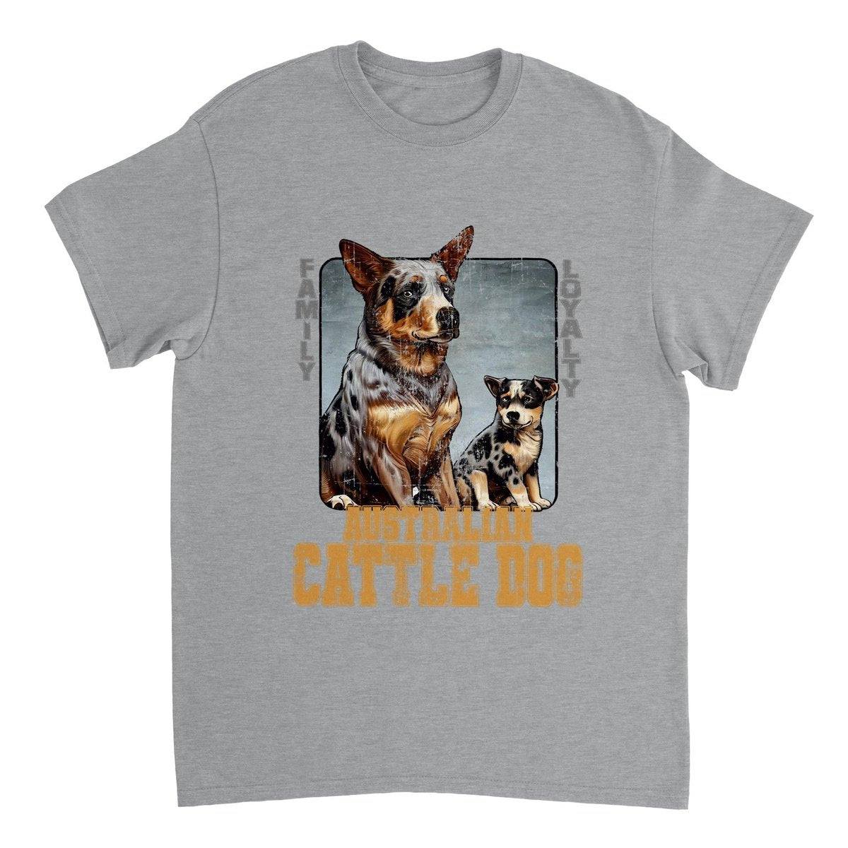 Australian Cattle Dog T-SHIRT Adults T-Shirts Unisex Sports Grey / S BC Australia