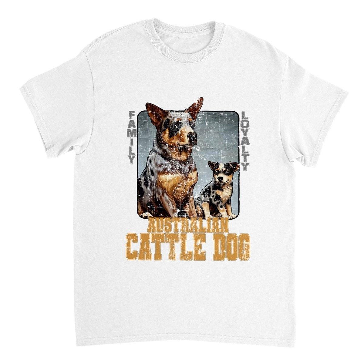 Australian Cattle Dog T-SHIRT Adults T-Shirts Unisex White / S BC Australia