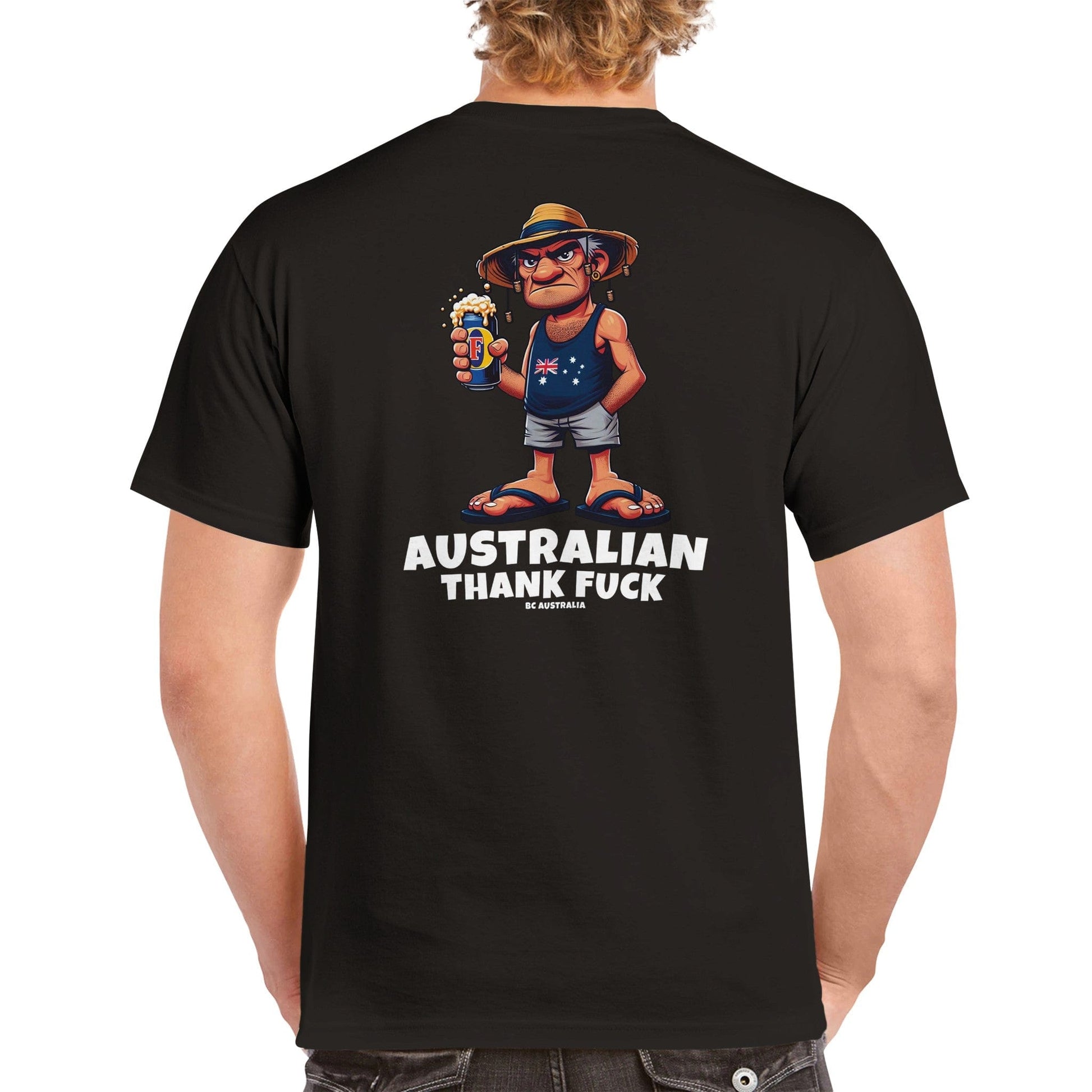 Australian Thank F*ck T-shirt Graphic Tee Australia Online