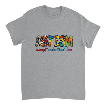 Autism Accept Understand Love T-SHIRT Australia Online Color Sports Grey / S