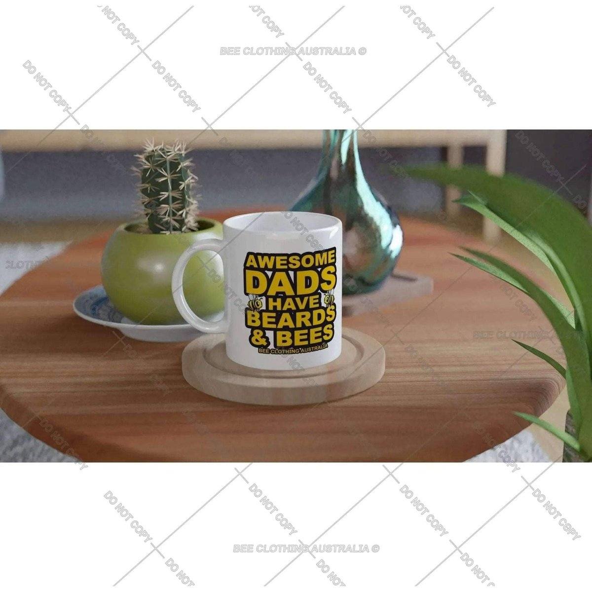 Awesome Dads Have Beards And Bees Mug Australia Online Color