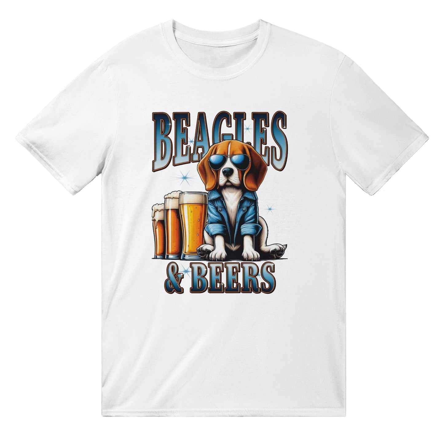 Beagles And Beers T-Shirt Australia Online Color White / S