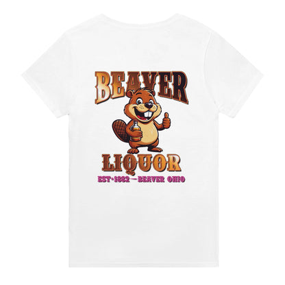 Beaver Liquor T-shirt Australia Online Color White / S