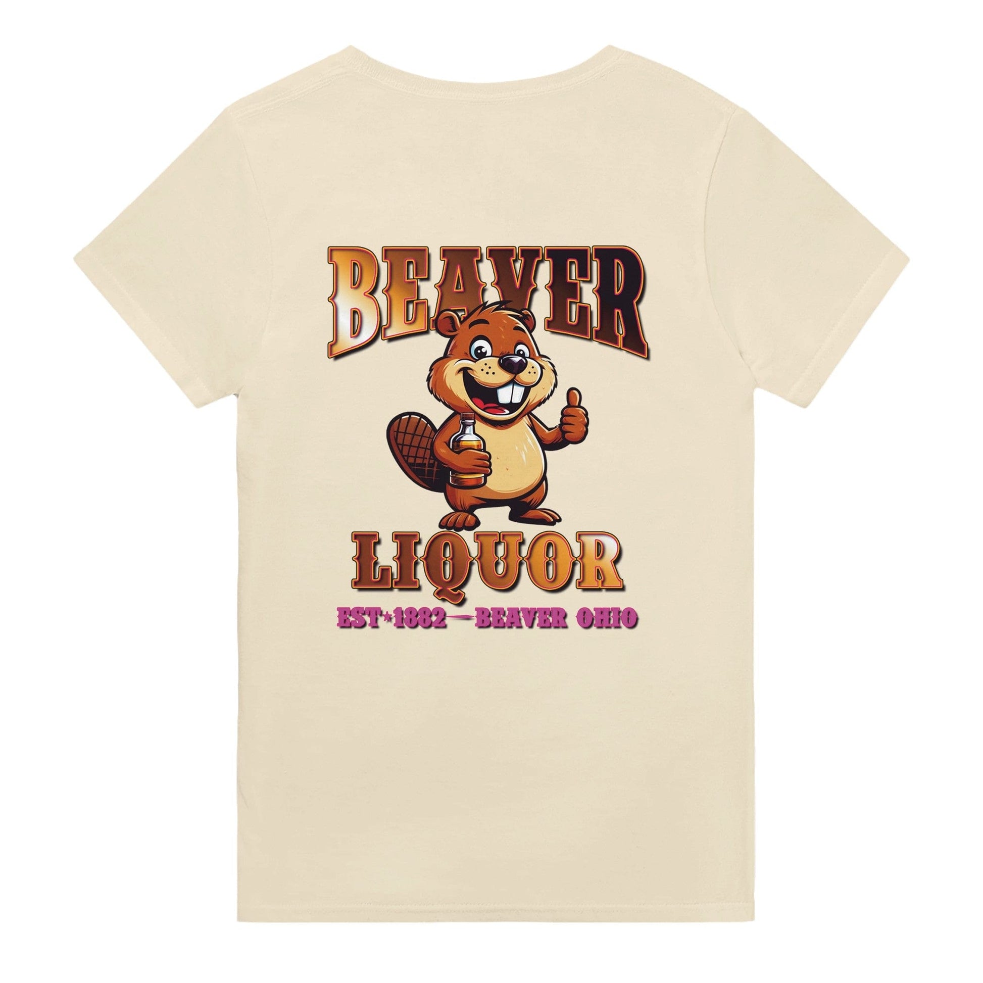 Beaver Liquor T-shirt Australia Online Color Natural / S
