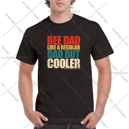 Bee Dad But Cooler VintageT-Shirt Australia Online Color Black / S