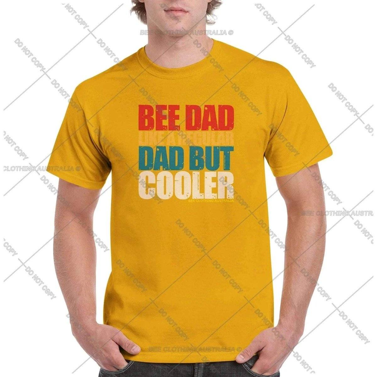Bee Dad But Cooler VintageT-Shirt Australia Online Color Gold / S