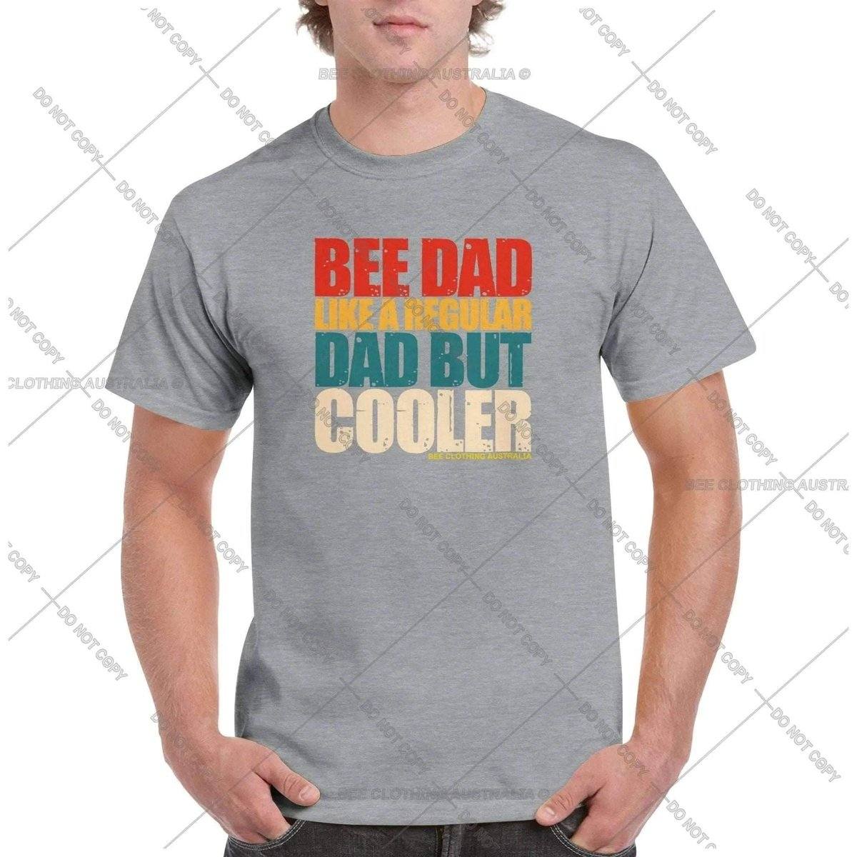 Bee Dad But Cooler VintageT-Shirt Australia Online Color Sports Grey / S