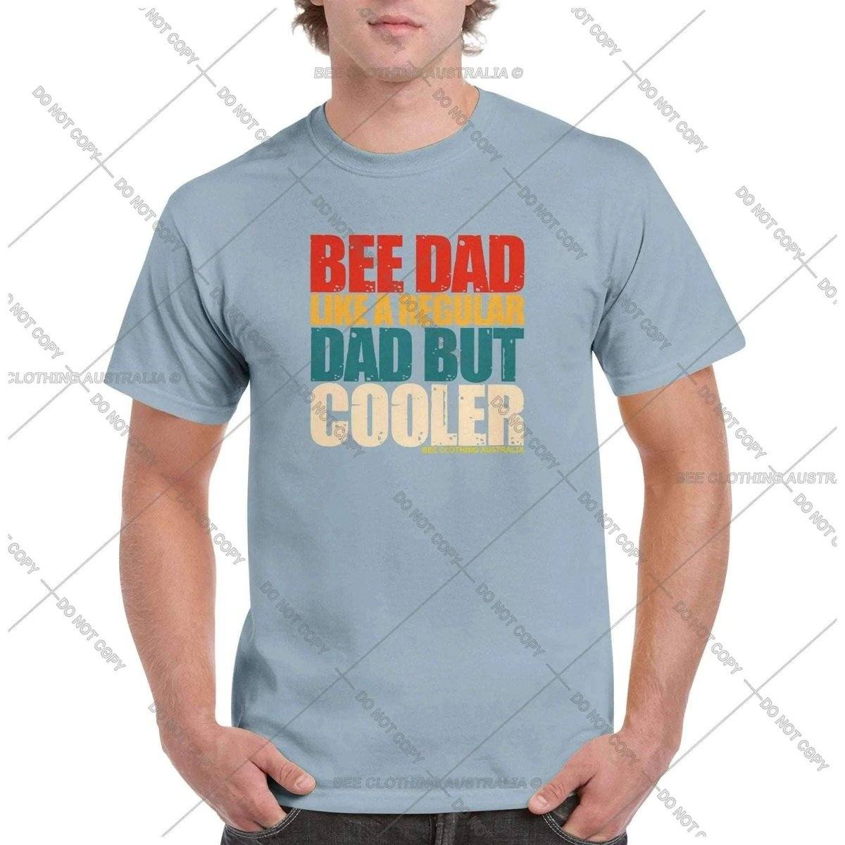 Bee Dad But Cooler VintageT-Shirt Australia Online Color Light Blue / S