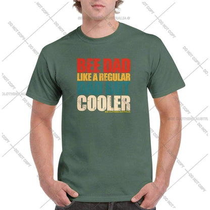 Bee Dad But Cooler VintageT-Shirt Adults T-Shirts Unisex Military Green / S BC Australia