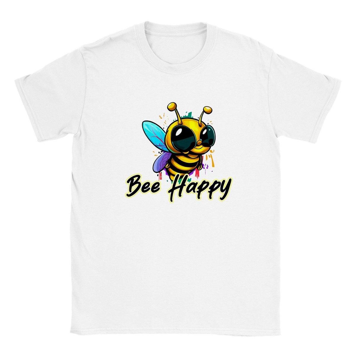 Bee Happy Kids T-shirt Australia Online Color White / XS
