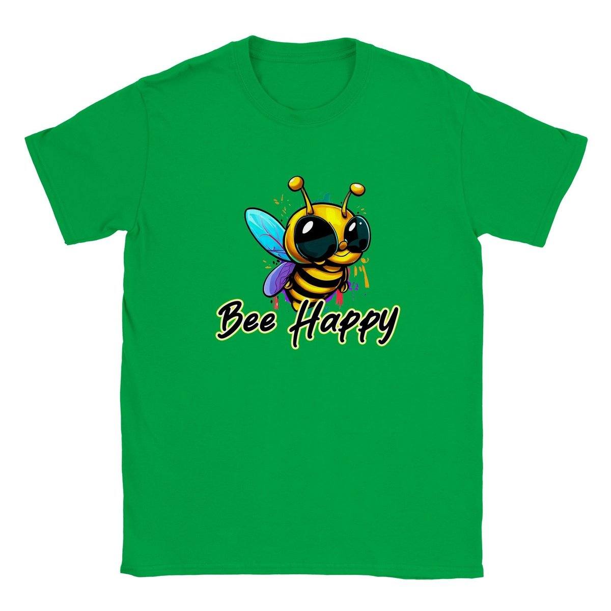 Bee Happy Kids T-shirt Kids T-Shirts Irish Green / XS BC Australia