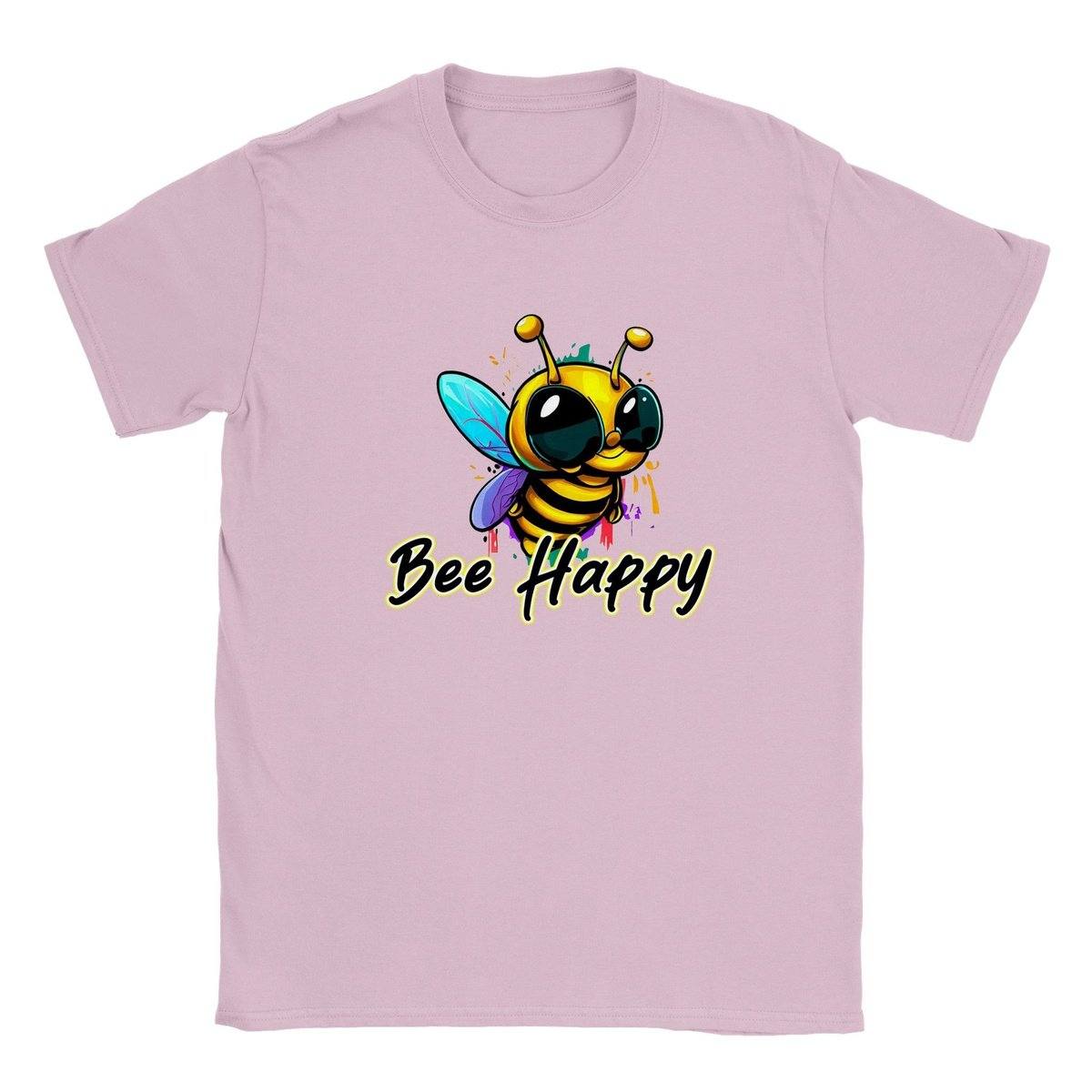 Bee Happy Kids T-shirt Kids T-Shirts Light Pink / XS BC Australia