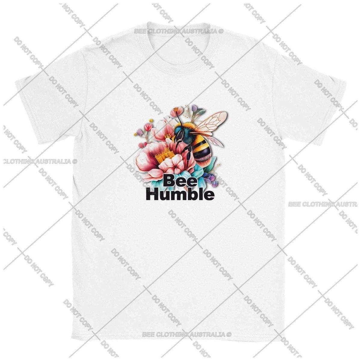 Bee Humble Floral - Classic Unisex Crewneck T-shirt Australia Online Color