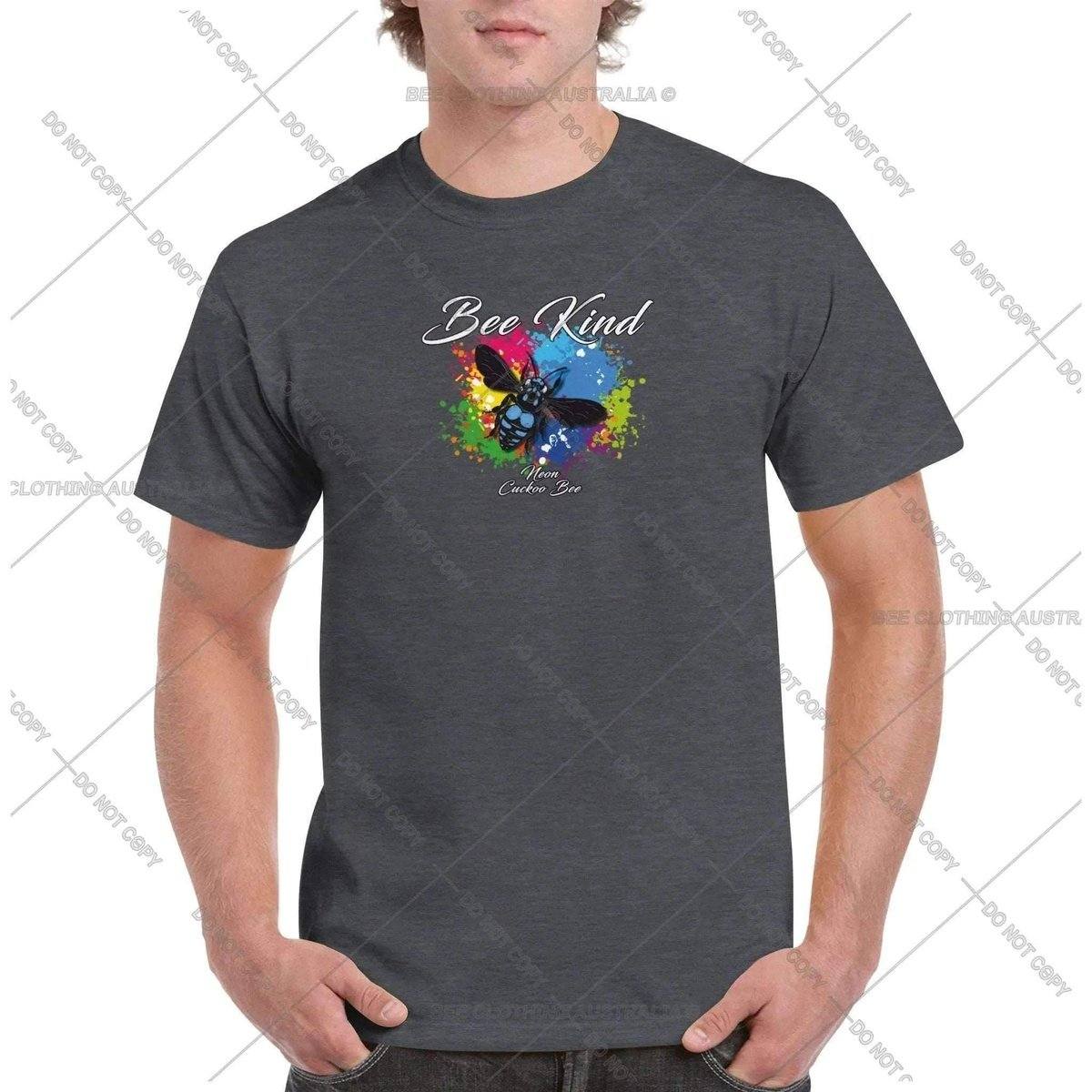 Bee Kind - Neon Cuckoo Bee - Native Bee T-Shirt Unisex - Classic Unisex Crewneck T-shirt Australia Online Color