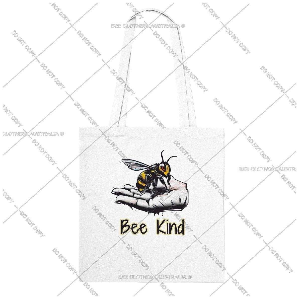 Bee Kind Tote Bag - Bee On Palm - Classic Tote Bag Tote Bag Bee Clothing Australia