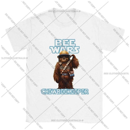 Bee Wars - ChewBeekeeper - Classic Unisex Crewneck T-shirt Australia Online Color White / S