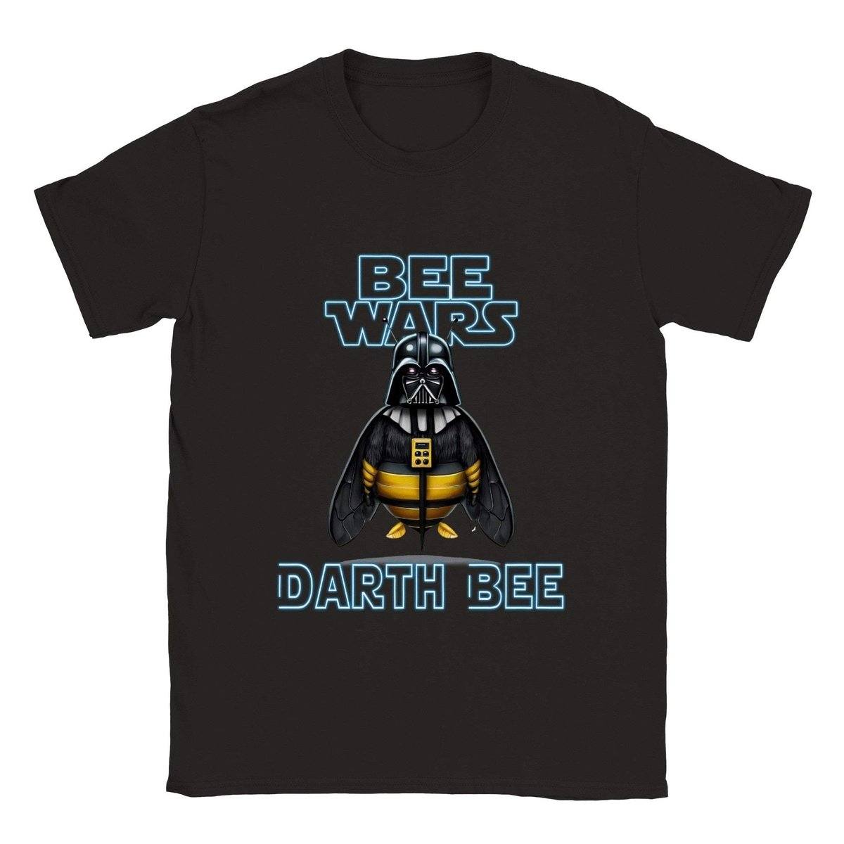 Bee Wars - Darth Bee - Classic Unisex Crewneck T-shirt Adults T-Shirts Unisex Black / S Bee Clothing Australia