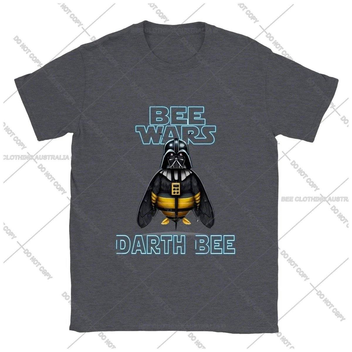 Bee Wars - Darth Bee - Classic Unisex Crewneck T-shirt Adults T-Shirts Unisex Dark Heather / S Bee Clothing Australia