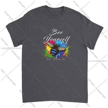 Bee Yourself - Blue Banded Bee - Native Bee T-Shirt Unisex Australia Online Color