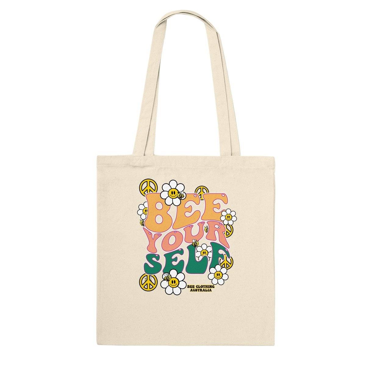 Bee Yourself groovy  - Classic Tote Bag Australia Online Color Natural