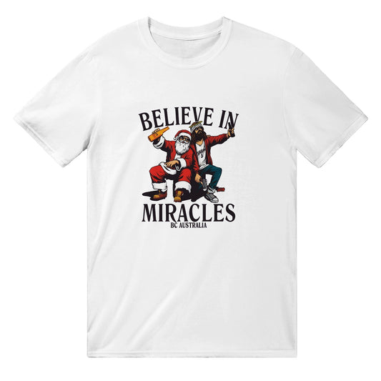 Believe In Miracles T-Shirt Graphic Tee White / S BC Australia