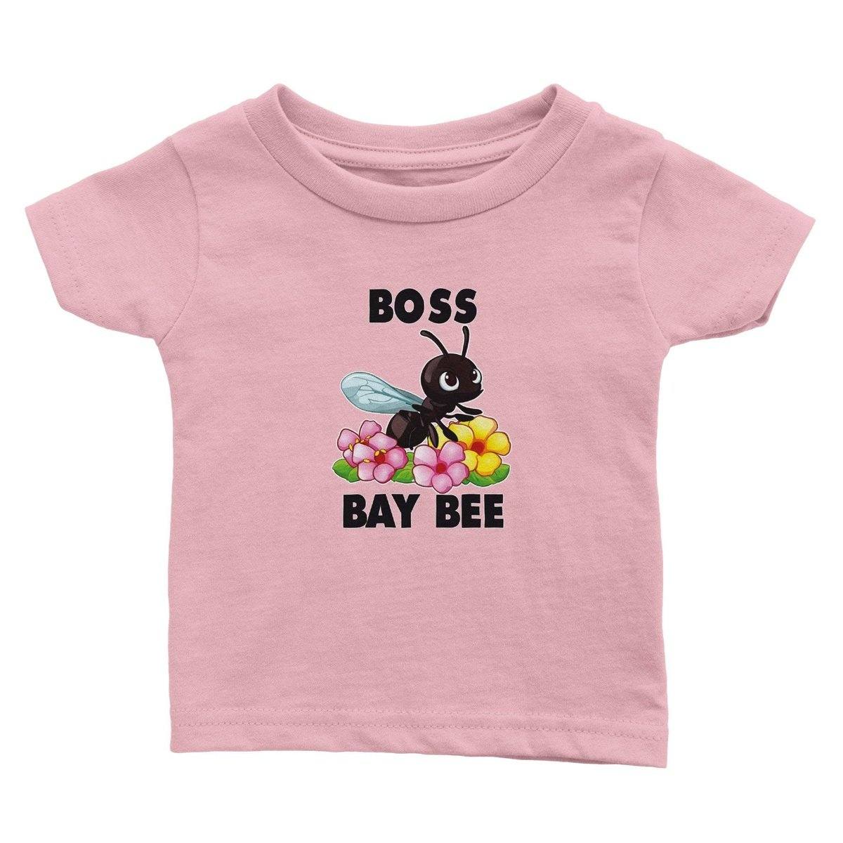 Boss Bay-Bee - Classic Baby Crewneck T-shirt Australia Online Color Pink / 6m
