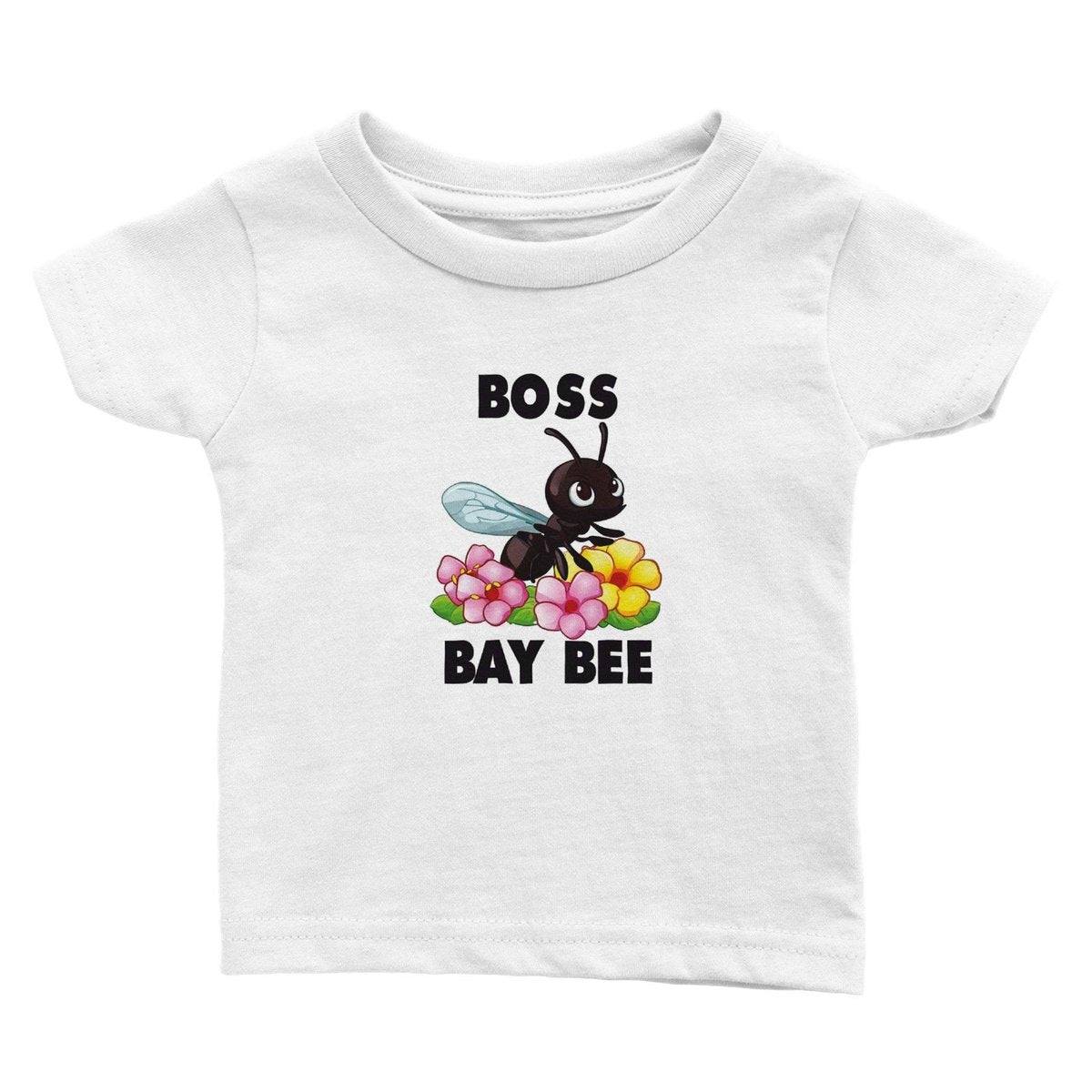 Boss Bay-Bee - Classic Baby Crewneck T-shirt Australia Online Color White / 6m