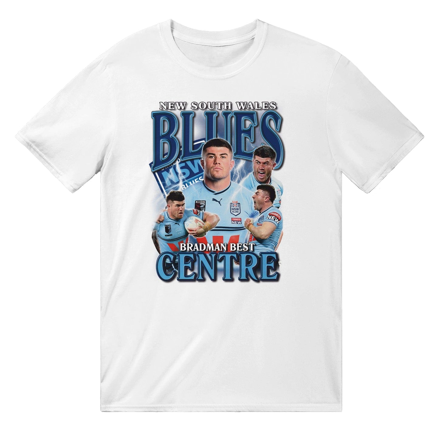 Bradman Best NSW Blues T-shirt Australia Online Color White / S