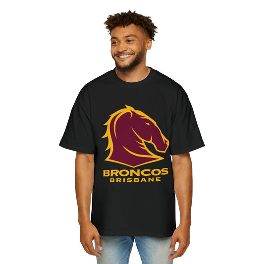 Brisbane Broncos Oversized Tee - Graphic Tees Australia Online - Graphic T-Shirts - Black / S