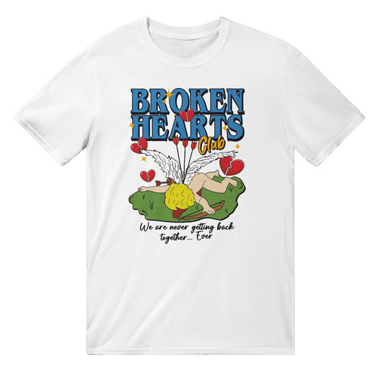 Broken Hearts Club T-Shirt Australia Online Color White / S