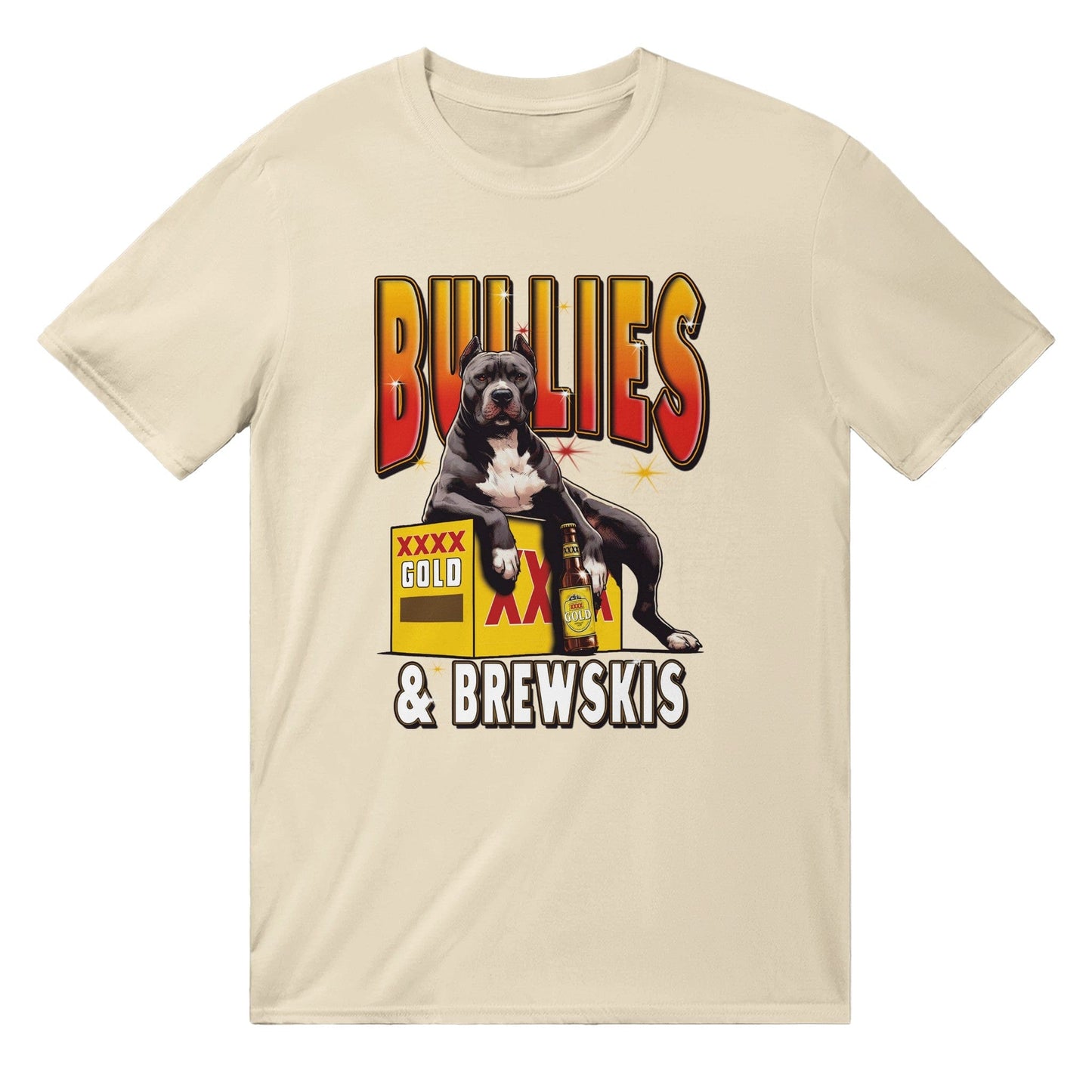 Bullies And Brewskis T-Shirt Australia Online Color Natural / S