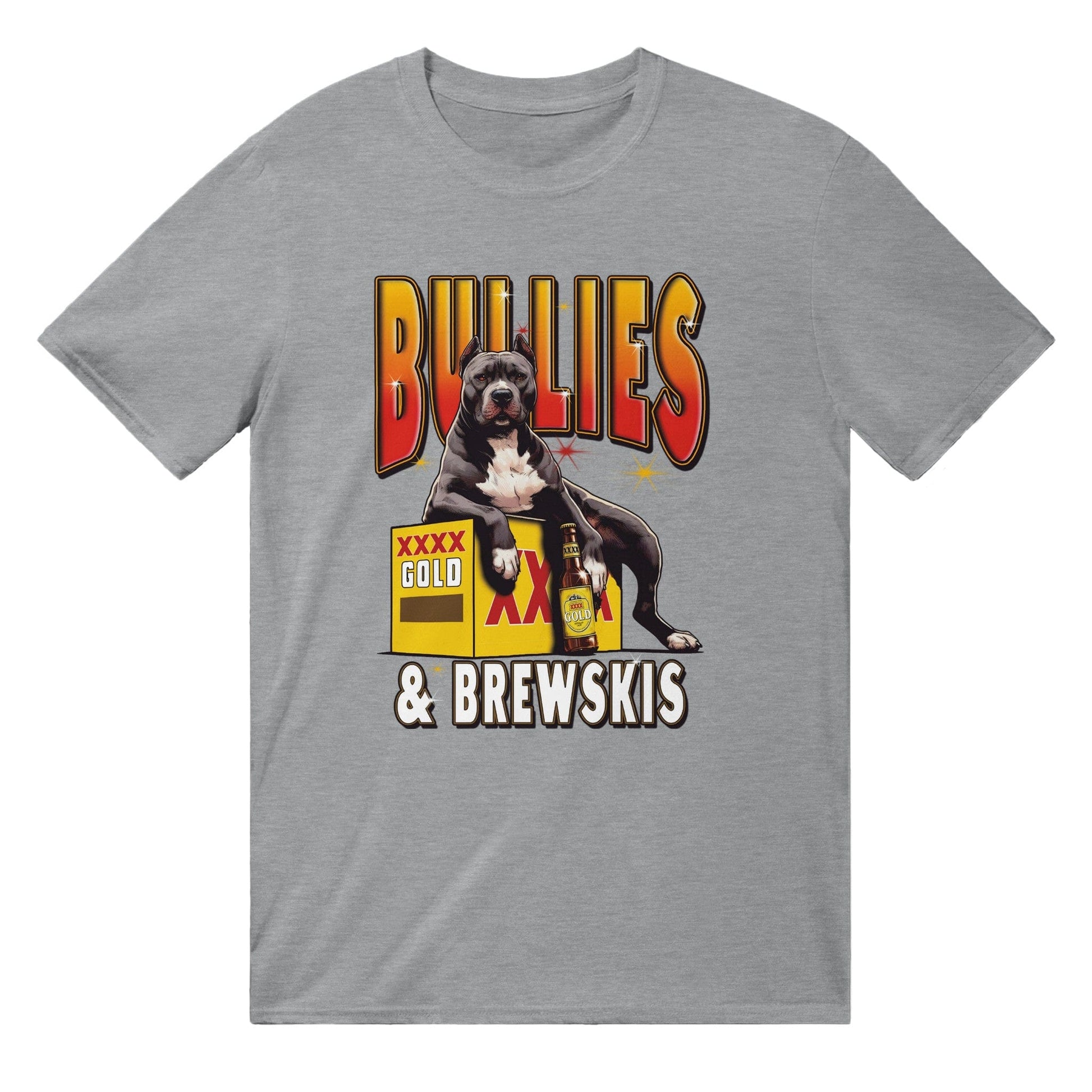 Bullies And Brewskis T-Shirt Australia Online Color Sports Grey / S