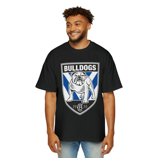 Canterbury Bulldogs Oversized Tee - Graphic Tees Australia Online - Graphic T-Shirts - Black / S