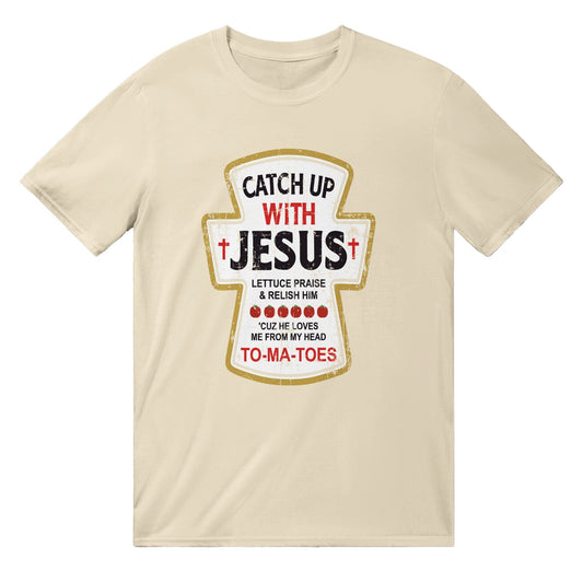 Catch Up With Jesus T-SHIRT Australia Online Color Natural / S