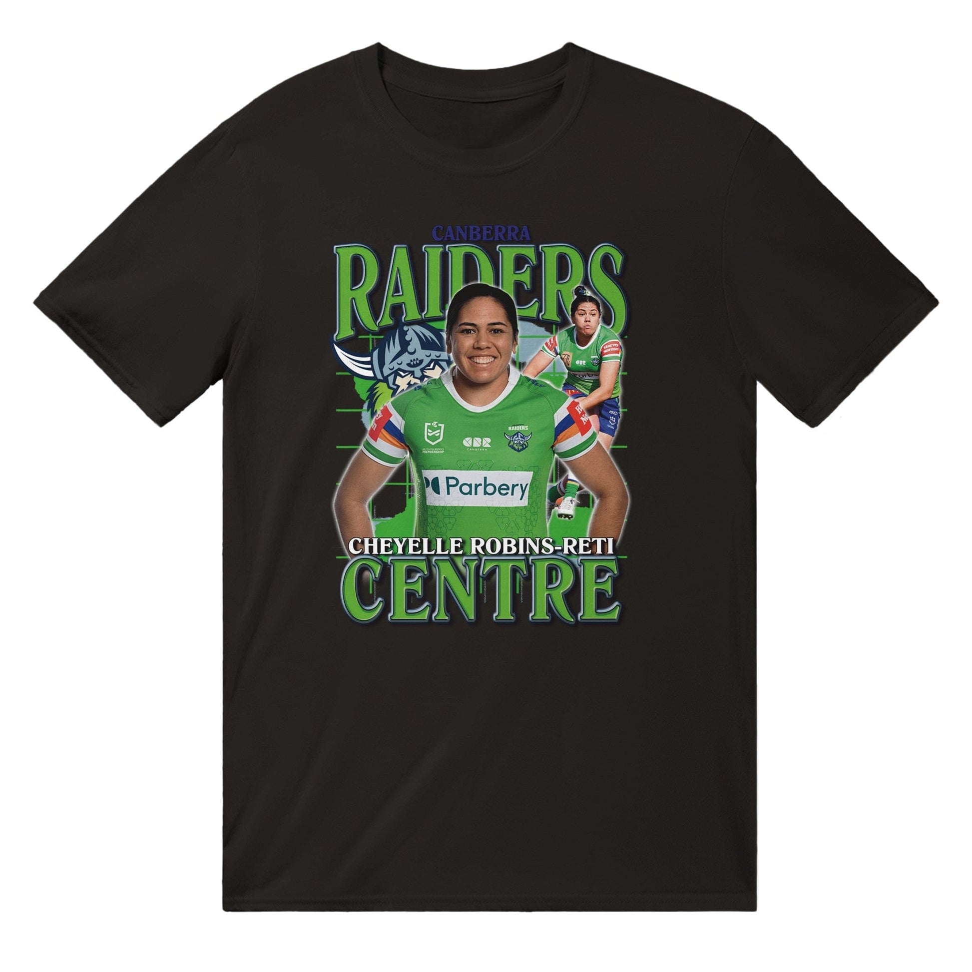 Cheyelle Robins-Reti Canberra Raiders T-shirt Australia Online Color Black / S