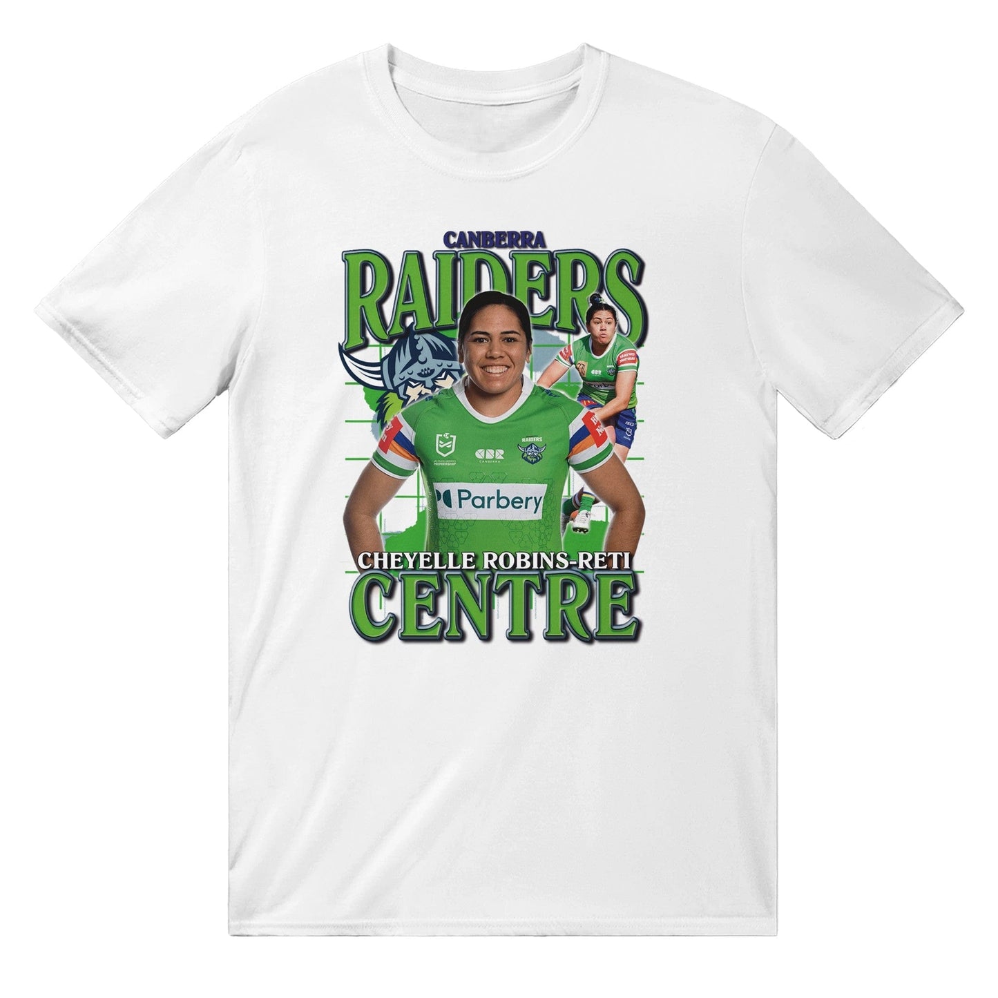 Cheyelle Robins-Reti Canberra Raiders T-shirt Australia Online Color White / S