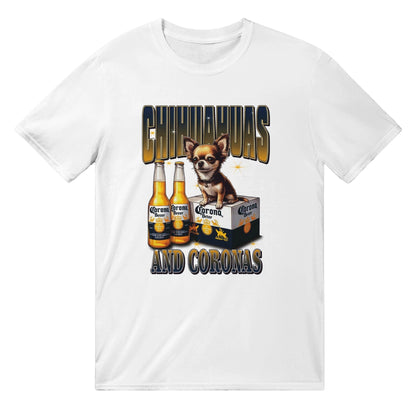Chihuahuas And Coronas T-Shirt Graphic Tee White / S BC Australia